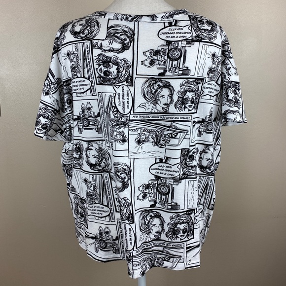 NWOT. Zara Chartoon Print -T-Shirt. Size L. - Picture 3 of 8